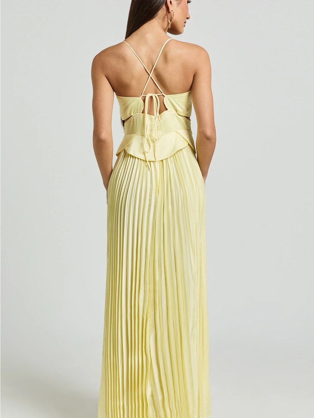 NTW showpo shay maxi dress- sweetheart cut out pleated dress - Picture 4 of 5